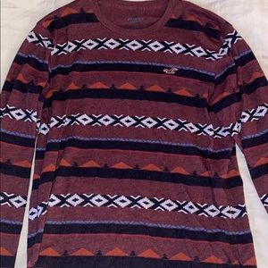 Tribal Print long sleeve tee